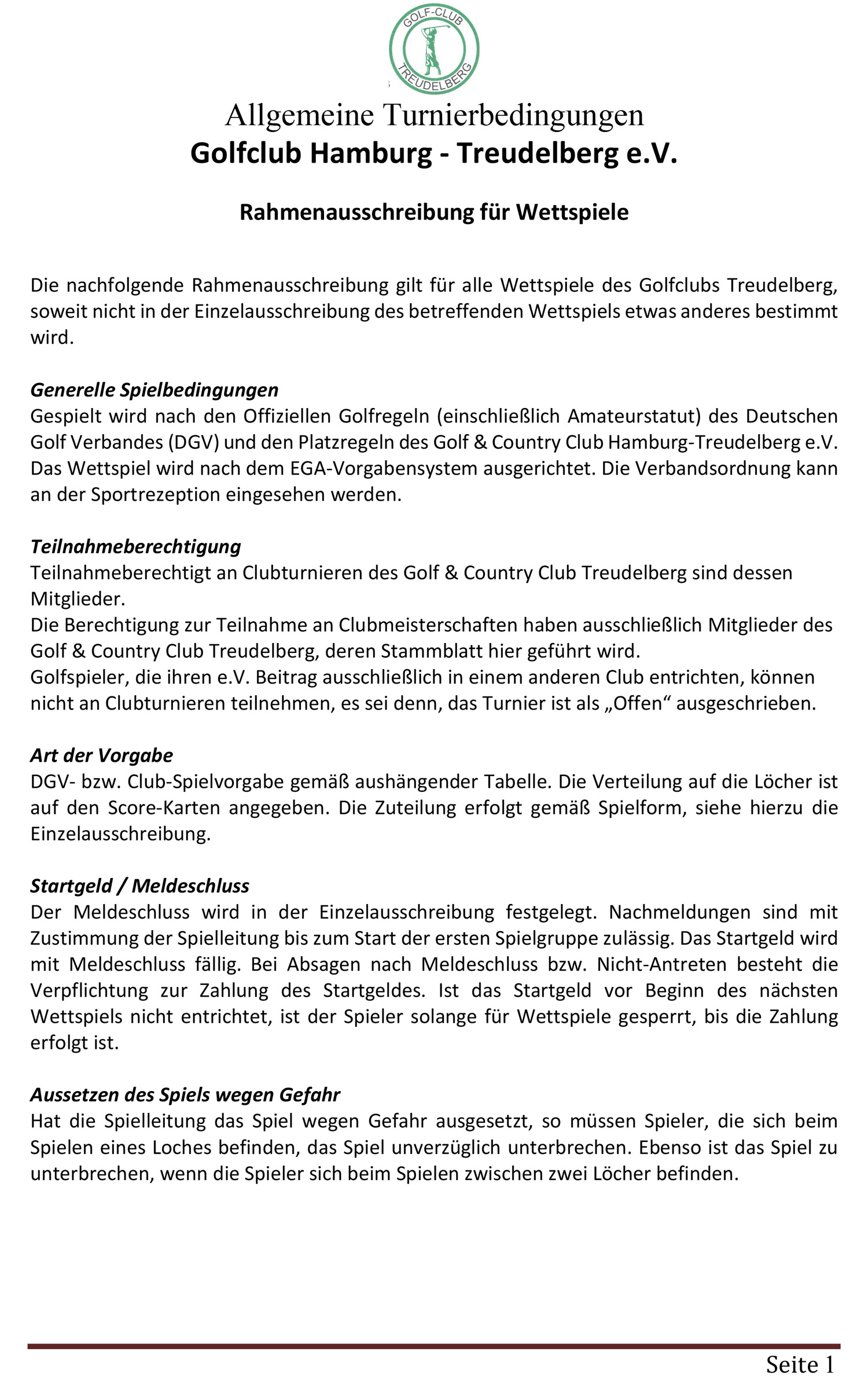 Die Wettspielordnung